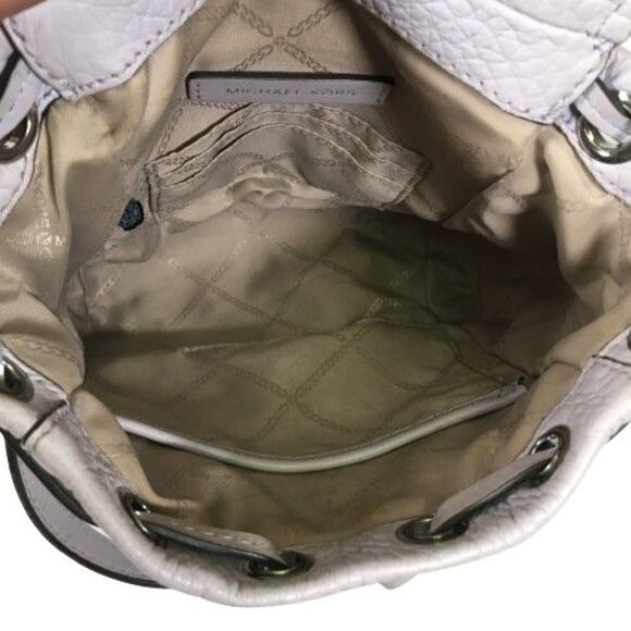 Michael Kors Viv Extra-Small Pebbled Leather Backpack Lavender Mist Soft Lylac - Picture 8 of 15